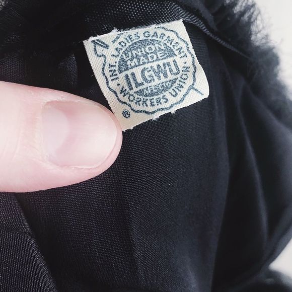 60's VINTAGE | Black Mesh Pleated Chiffon Dress | Best FIt XS/S - Picture 7 of 7